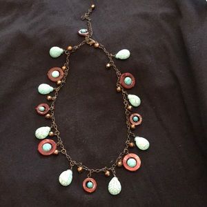 16” turquoise necklace with 4” extension